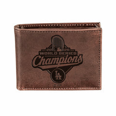 Los Angeles Dodgers, World Series 2025 Wallet, Bi-fold, Brown - MLB Home