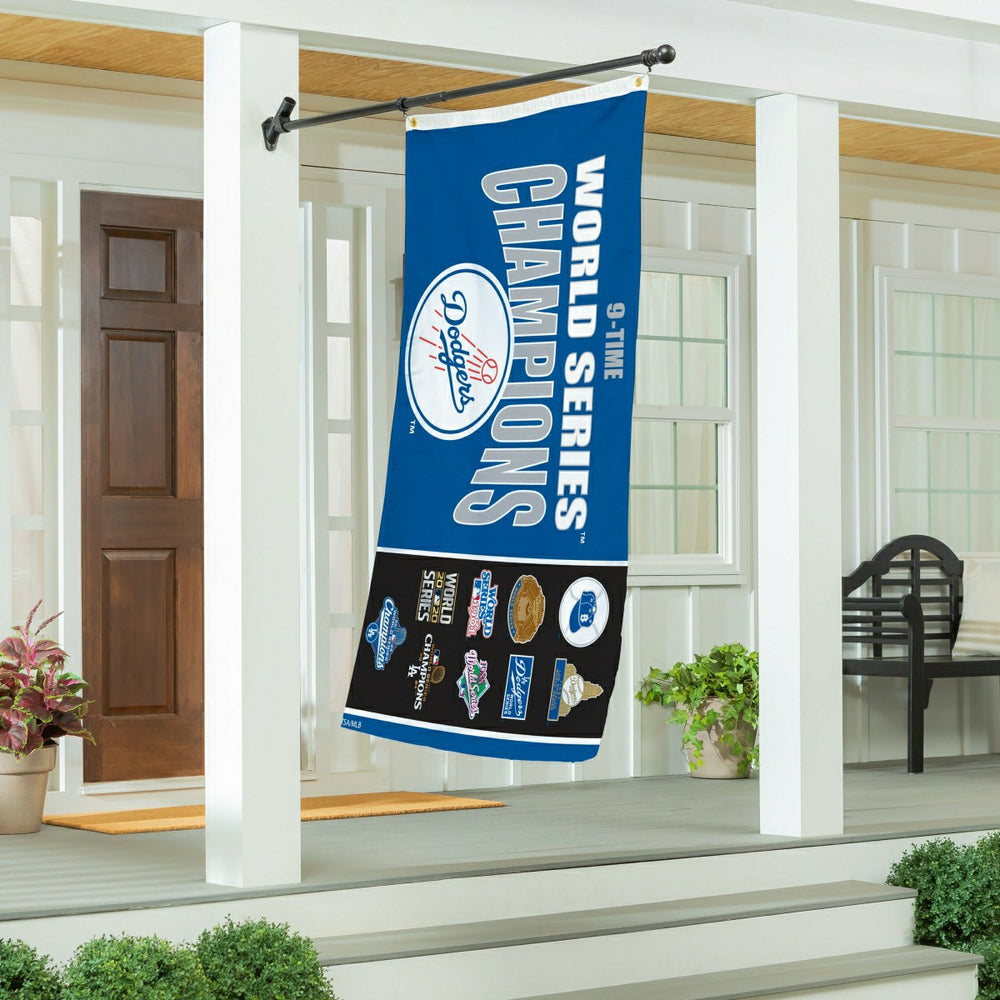 Los Angeles Dodgers Single Sided Flag w/ 2 Grommets, 3'x5' Multi Win F - MLB Home