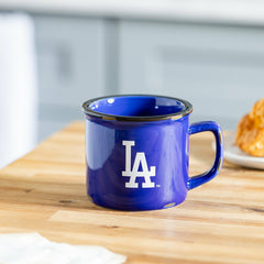Los Angeles Dodgers Ceramic Camp Cup with Enamel Finish, 14oz - MLB Home