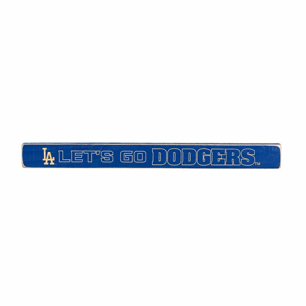 Los Angeles Dodgers Engraved Wood Sign, 1.5" x 18" - MLB Home