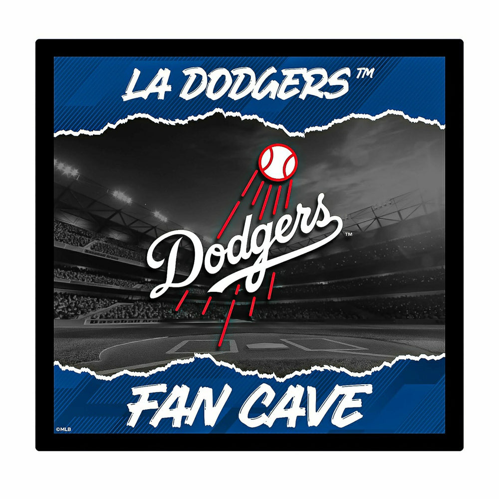 Los Angeles Dodgers 23"H x 23"L LED Wall Decor, Edgelite, Square - MLB Home