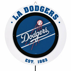 Los Angeles Dodgers, Metal Lite, Round - MLB
