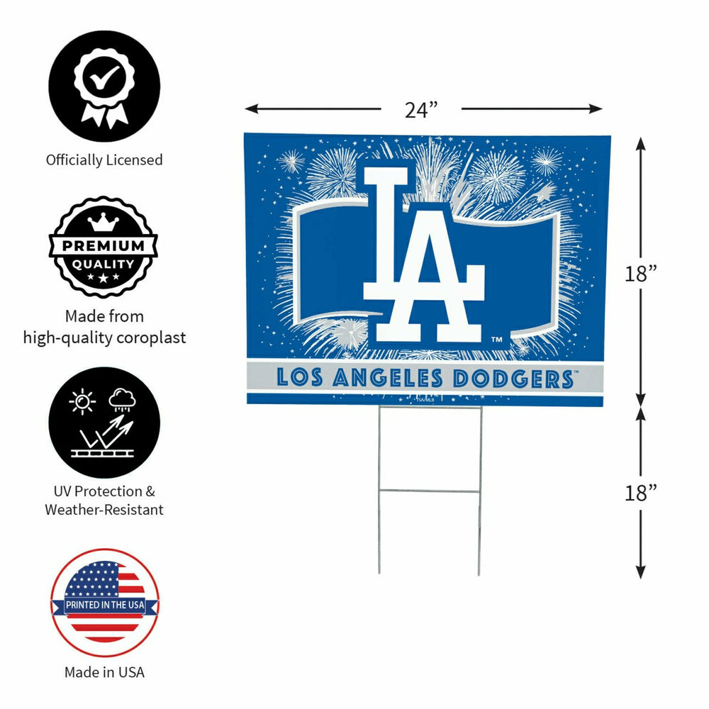 Los Angeles Dodgers Yard Sign, Patriotic - MLB Home