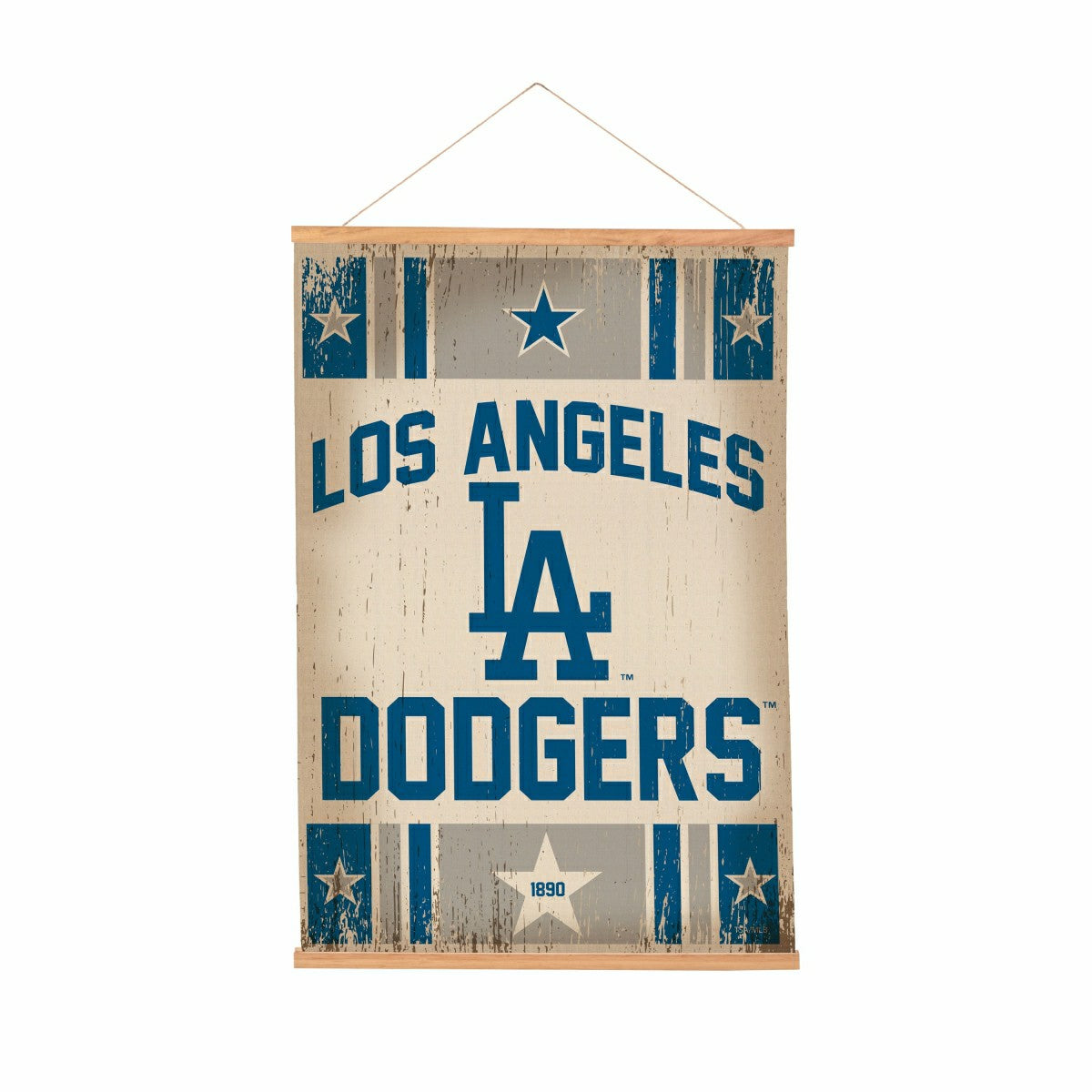 Los Angeles Dodgers, Canvas Wall Tapestry, Medium, 36x24 - MLB Home