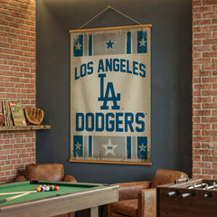 Los Angeles Dodgers, Canvas Wall Tapestry, Large, 54x36 - MLB Home