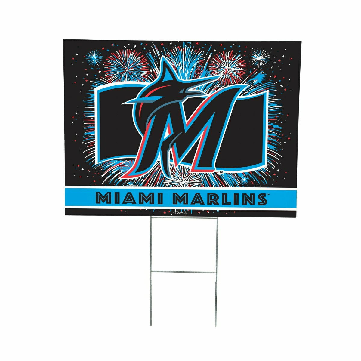 Miami Marlins Yard Sign, Patriotic - MLB Home
