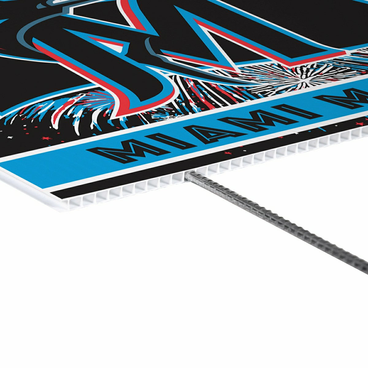 Miami Marlins Yard Sign, Patriotic - MLB Home