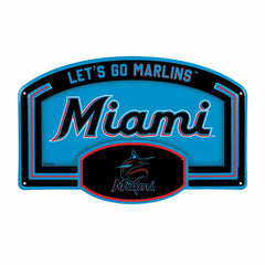 Miami Marlins USA Embossed Steel Wall Sign, 11" x 17" - MLB Home