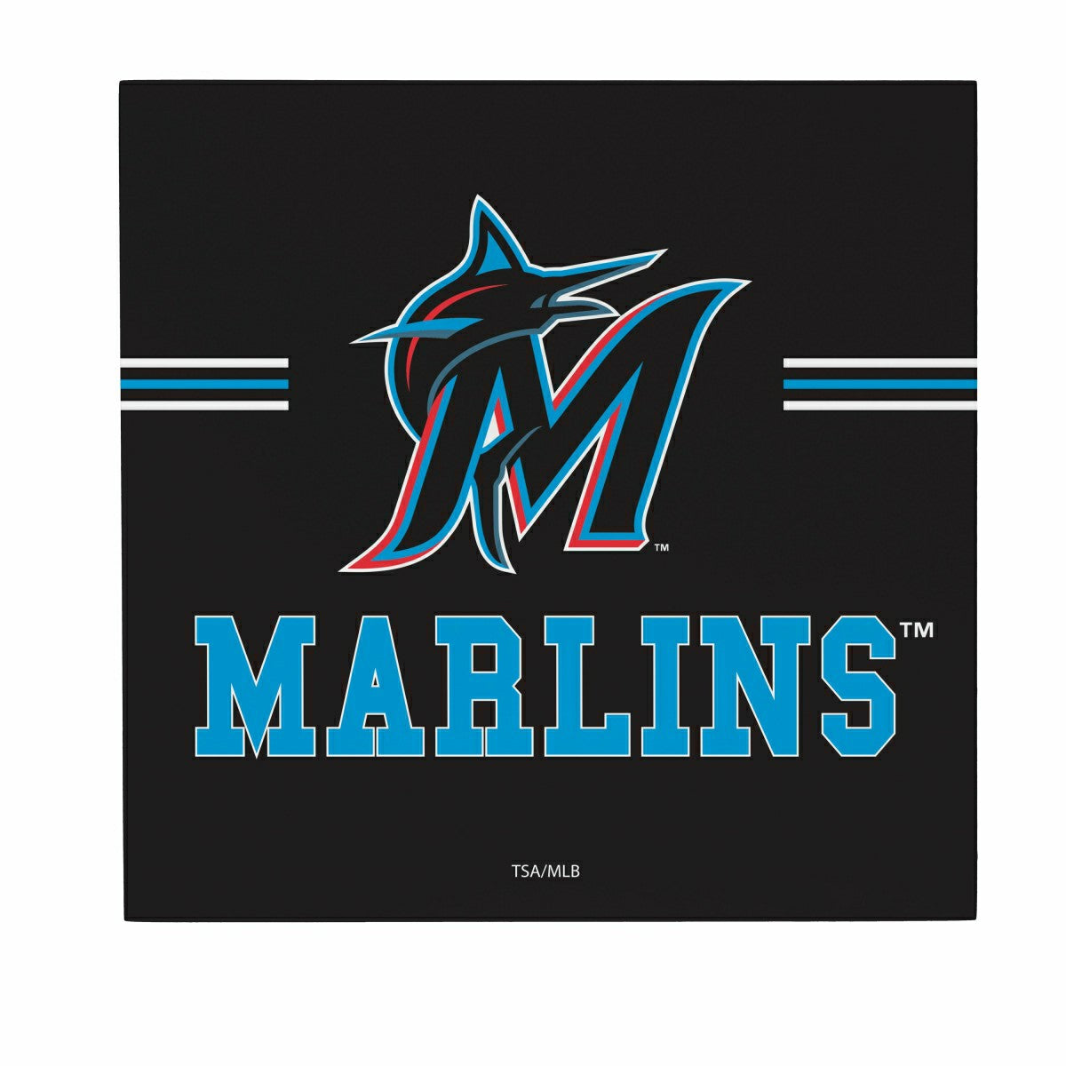 Miami Marlins Wood Wall Sign, 12x12 - MLB Home