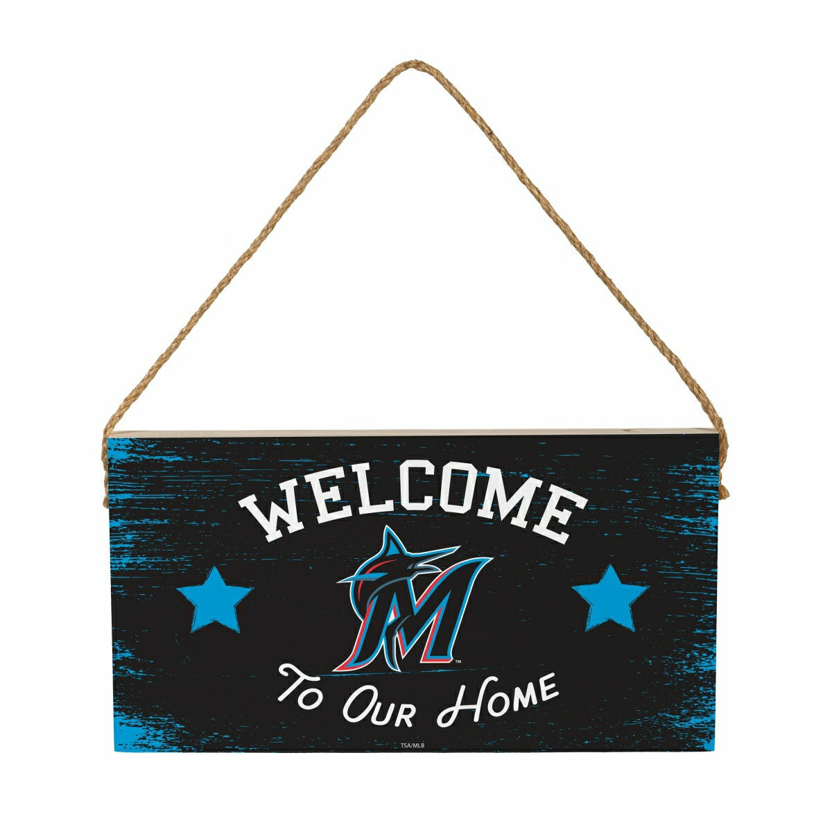 Miami Marlins Wood Wall Sign, 6x11 - MLB Home