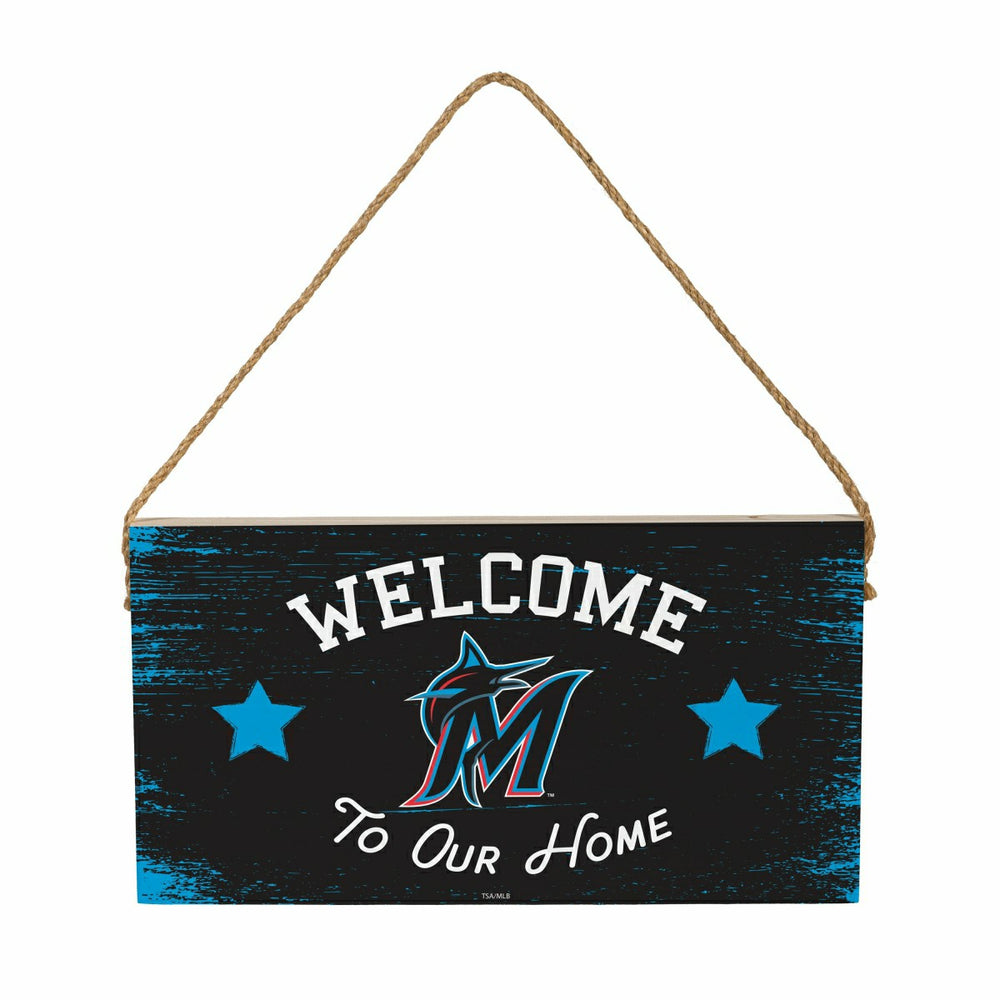 Miami Marlins Wood Wall Sign, 6x11 - MLB Home