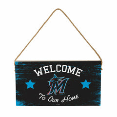 Miami Marlins Wood Wall Sign, 6x11 - MLB Home