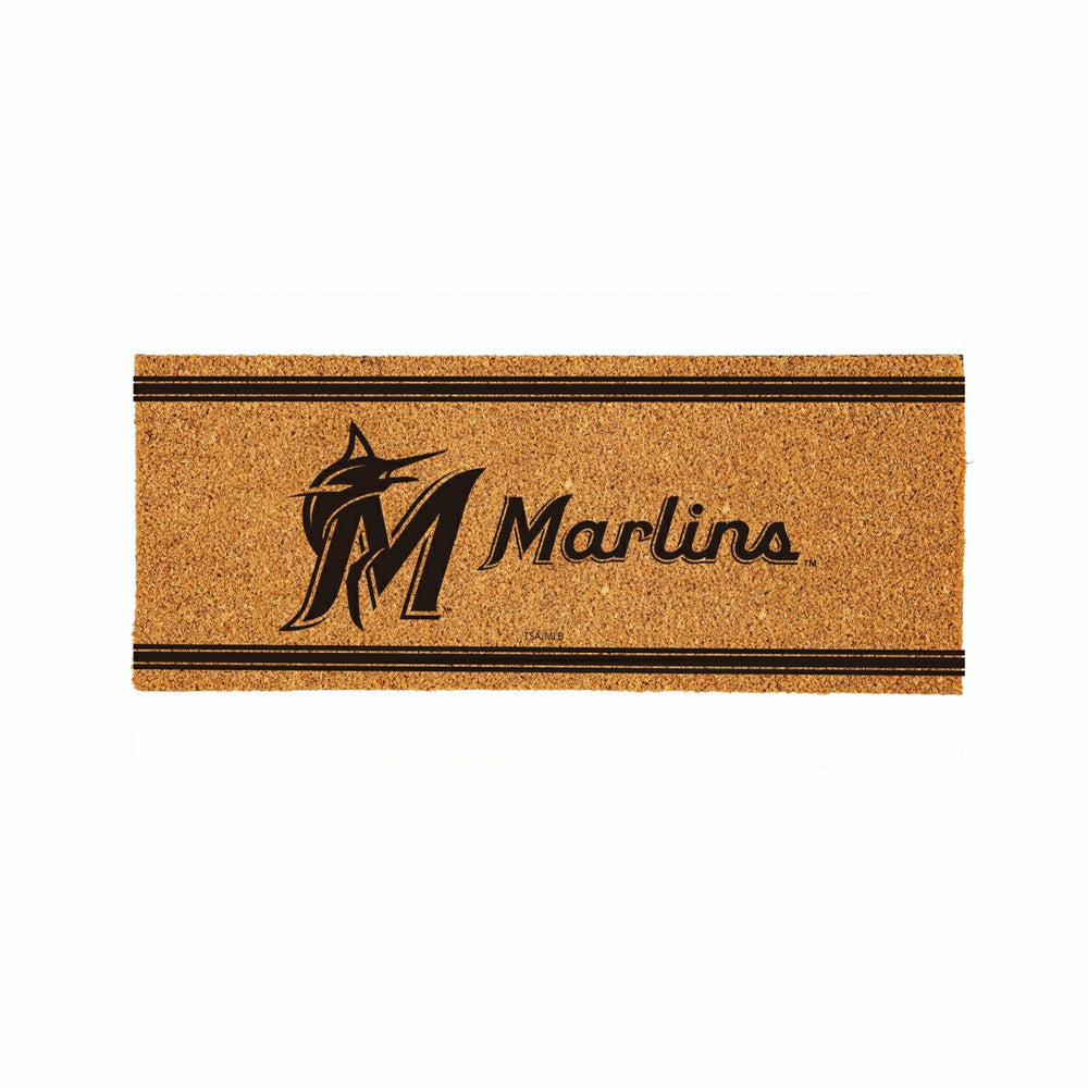 Miami Marlins Extra Large One Color Coir Mat, 60"x24" - MLB