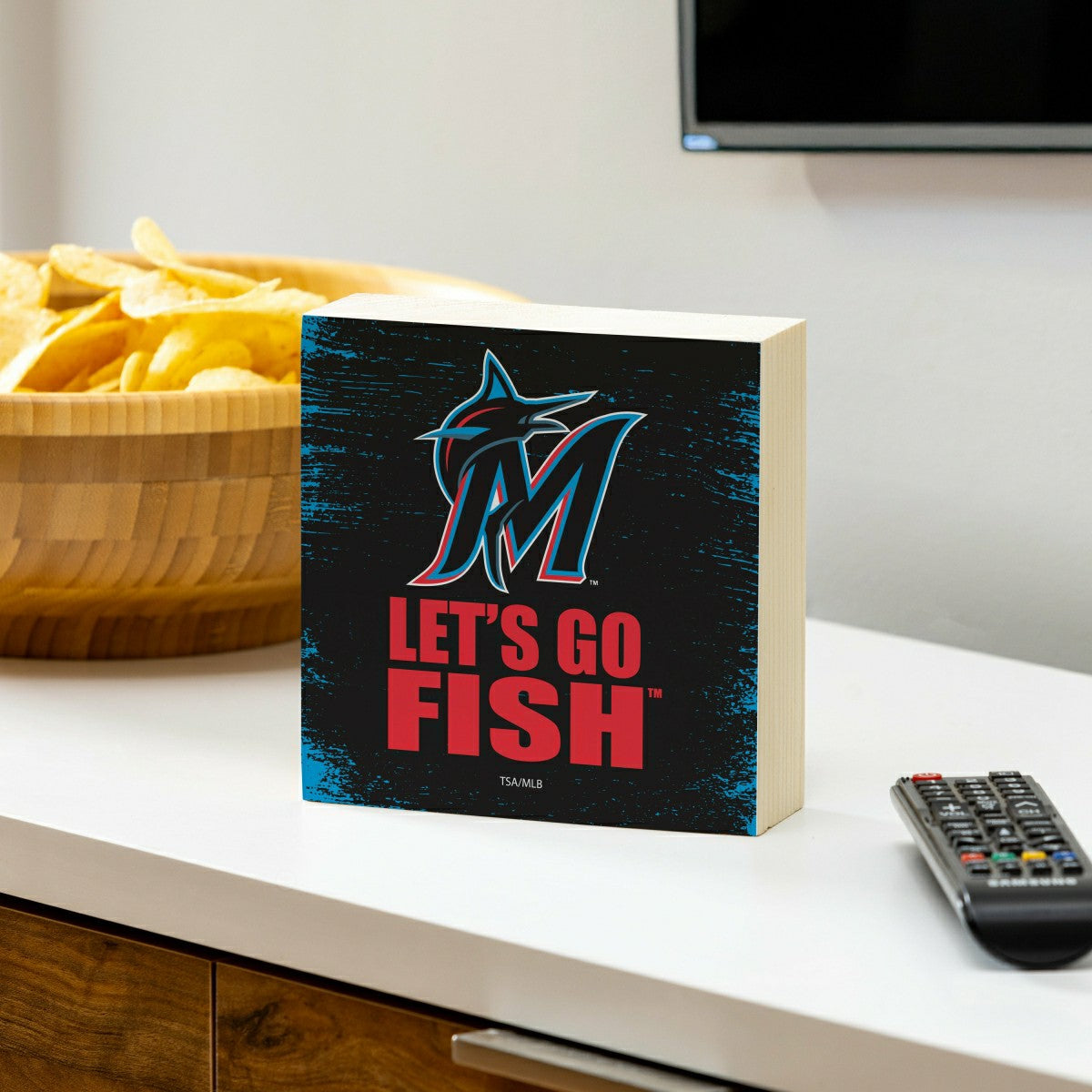 Miami Marlins Plock, Down Home Fans, 6x6 - MLB Home