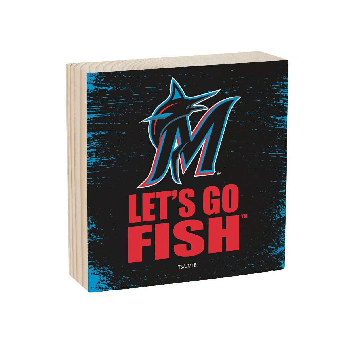 Miami Marlins Plock, Down Home Fans, 6x6 - MLB Home