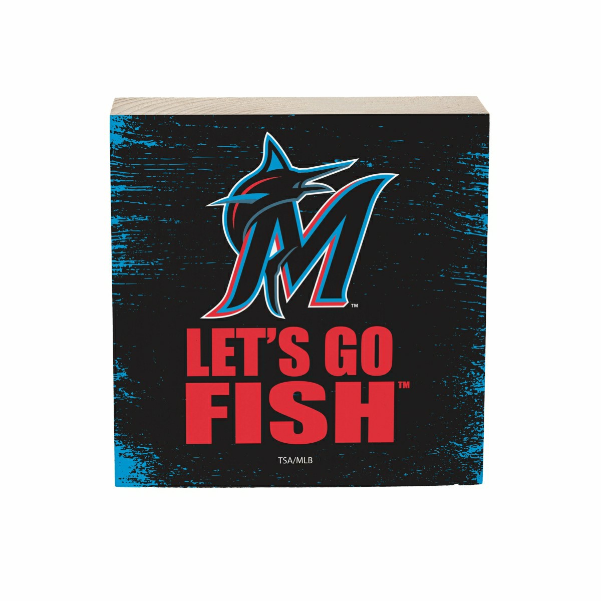 Miami Marlins Plock, Down Home Fans, 6x6 - MLB Home