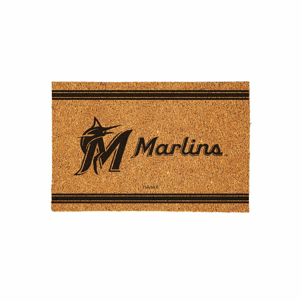 Miami Marlins Large One Color Coir Mat, 36"x24" - MLB