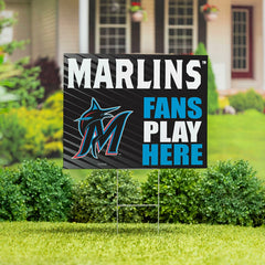 Miami Marlins Coroplast Yard Sign "Fans Play Here" - MLB Home