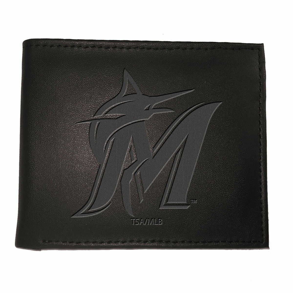 Miami Marlins Bi-Fold Wallet Black - MLB Home