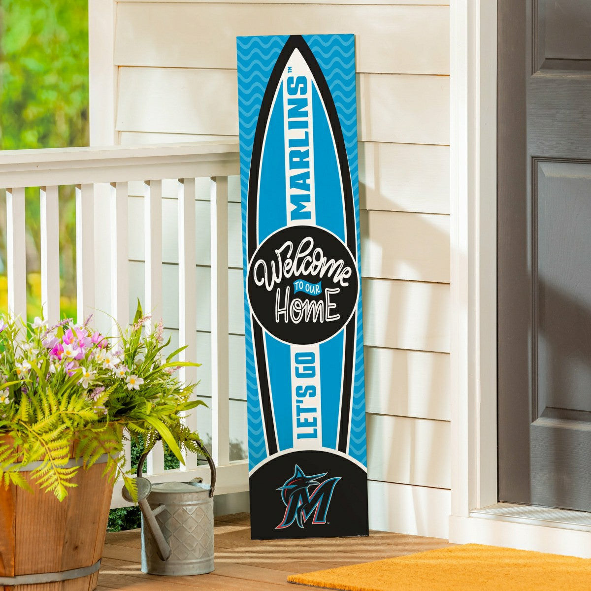 Miami Marlins Summer Seasonal Surfboard ECM Exclusive 47" Single Sided - MLB Home