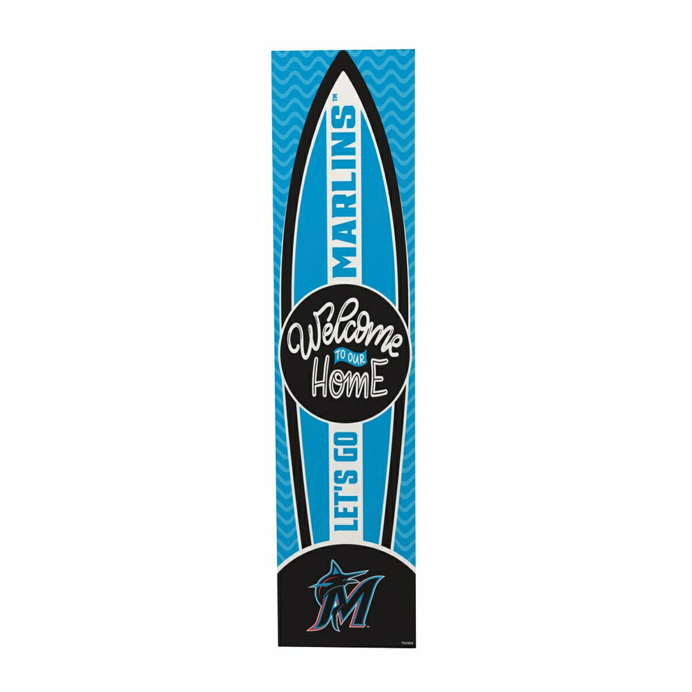 Miami Marlins Summer Seasonal Surfboard ECM Exclusive 47" Single Sided - MLB Home