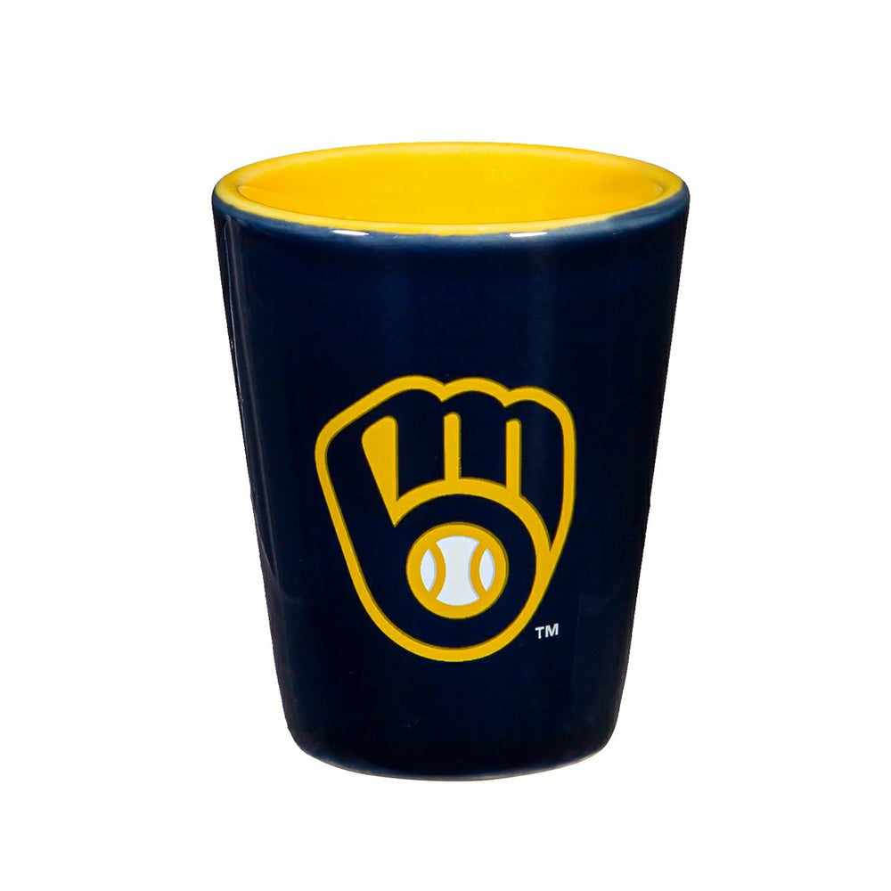 Milwaukee Brewers 4-Piece Ceramic 2oz. Shot Glass Set - MLB Home