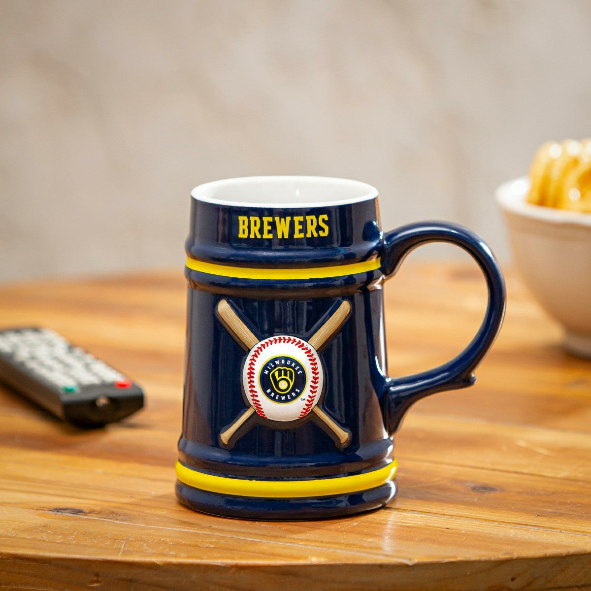 Milwaukee Brewers Ceramic Stein Cup, 24oz - MLB Home