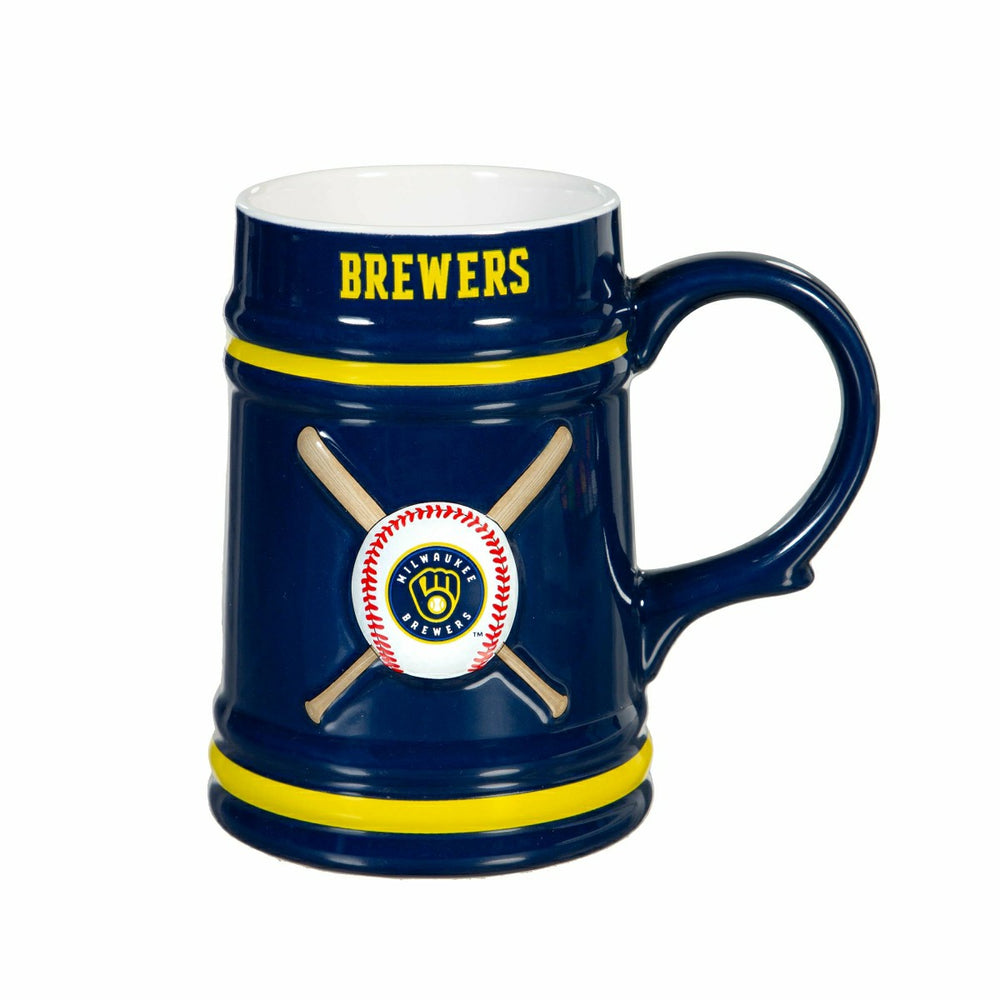Milwaukee Brewers Ceramic Stein Cup, 24oz - MLB Home