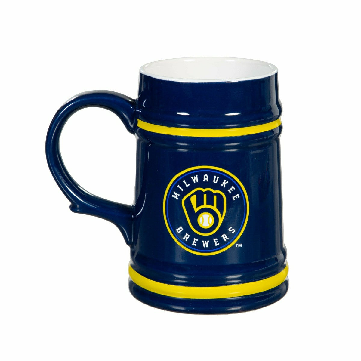 Milwaukee Brewers Ceramic Stein Cup, 24oz - MLB Home