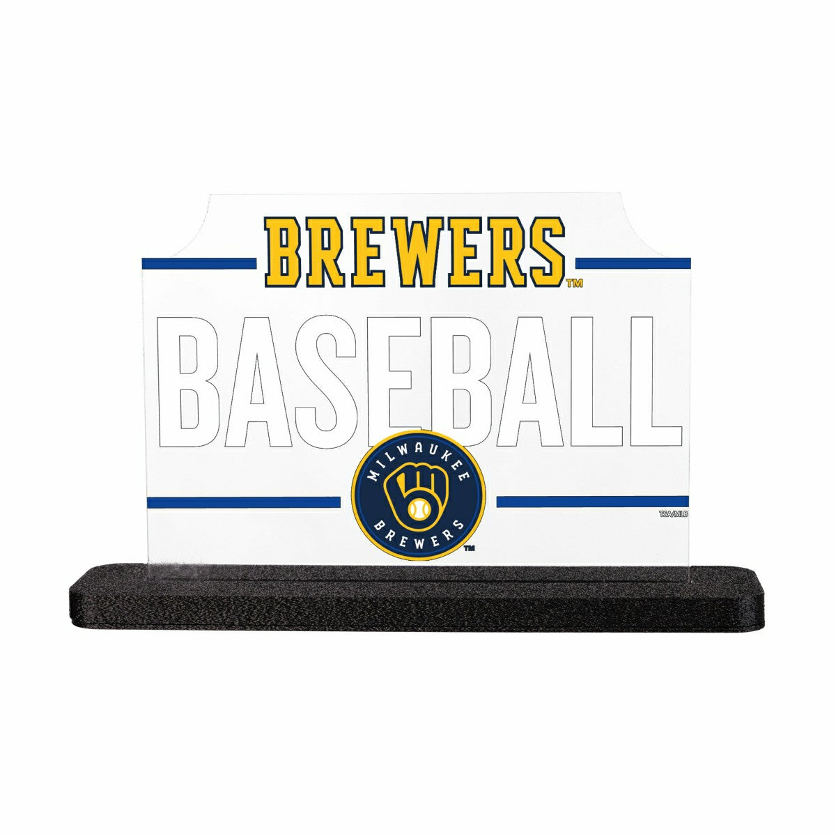 Milwaukee Brewers Baseball Rectangle Desklite LED Decor - MLB Home