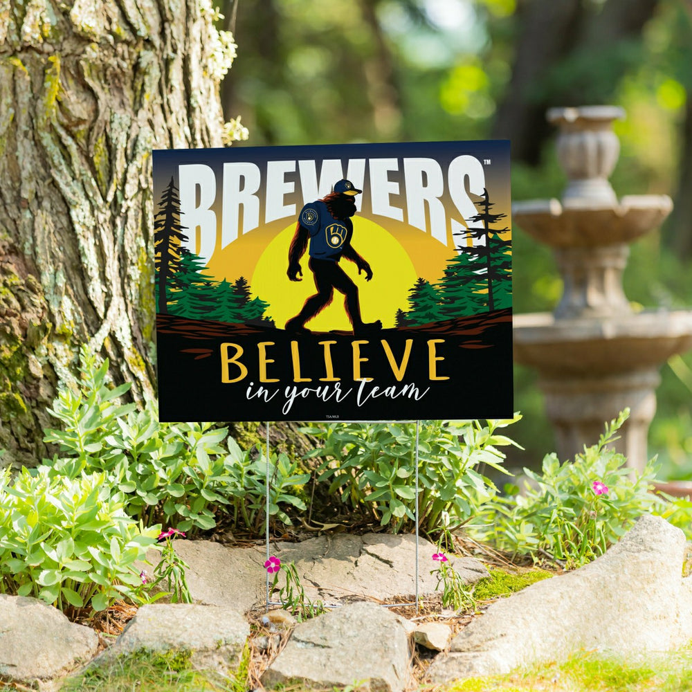 Milwaukee Brewers Yard Sign, Bigfoot - MLB Home