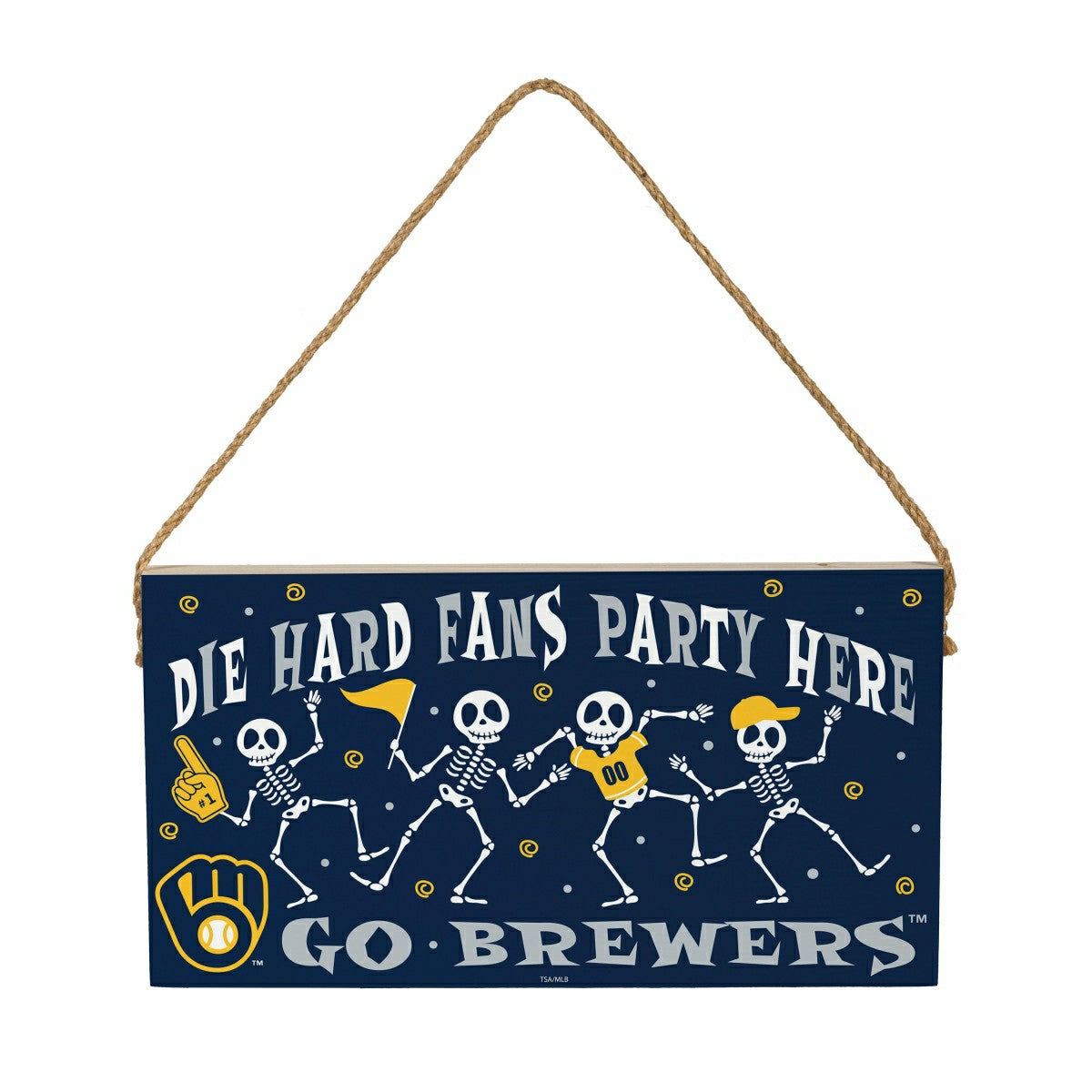 Milwaukee Brewers Halloween Wood Wall Sign, 6x11 - MLB Home