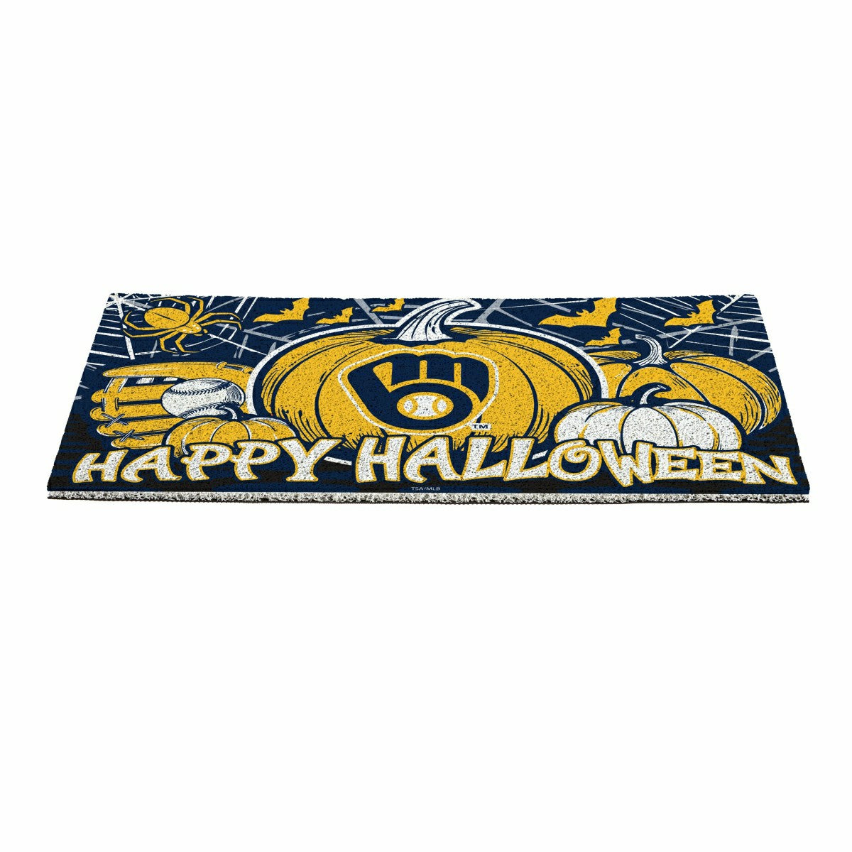 Milwaukee Brewers Halloween PVC Mat, 28"x16" - MLB