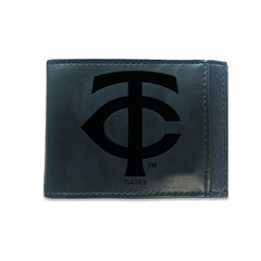 Minnesota Twins Front Pocket Wallet w/ RFID Blocking Black - MLB Home