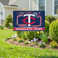Minnesota Twins Yard Sign, Patriotic - MLB Home