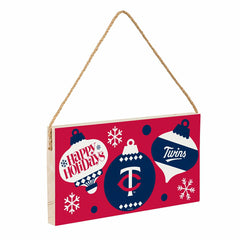 Minnesota Twins Holiday Wood Wall Sign, 6x11 - MLB Home