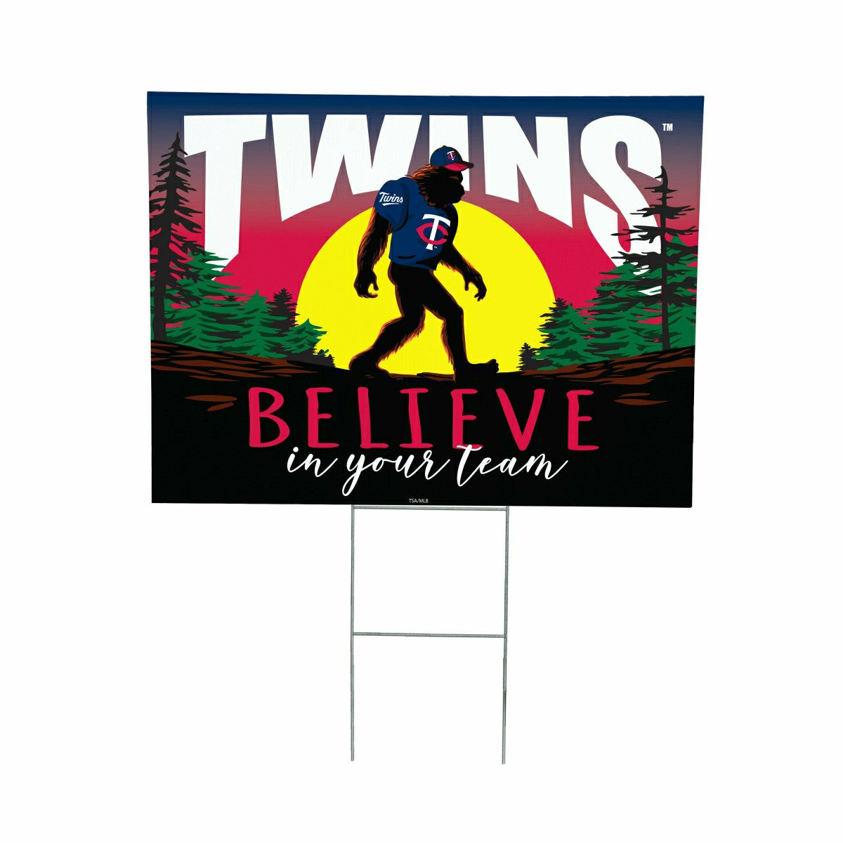 Minnesota Twins Yard Sign, Bigfoot - MLB Home