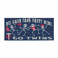 Minnesota Twins Flocked Coir Halloween Sassafras Switch Mat, 22"x10" - MLB