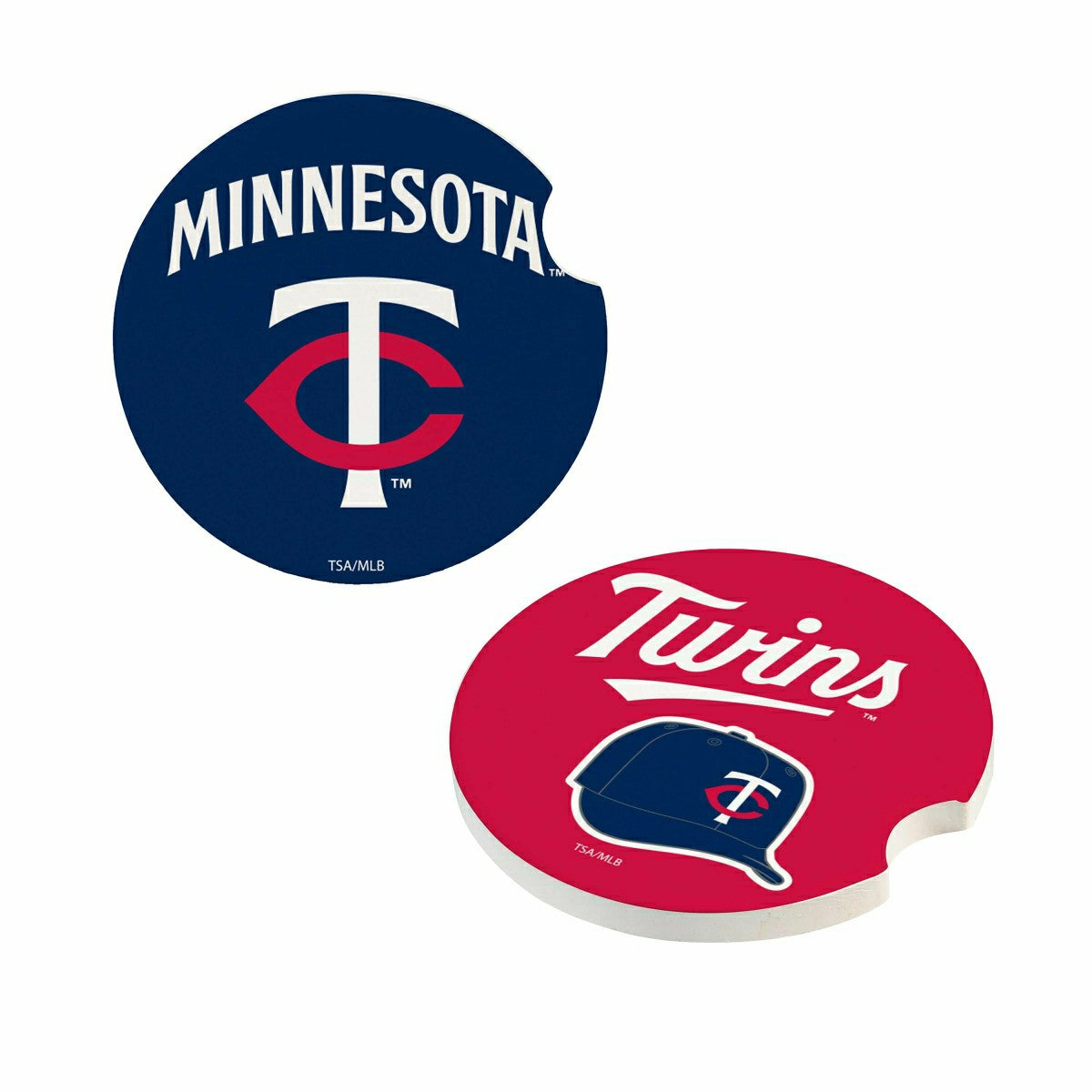 Minnesota Twins Car Coaster Set, 2pc - MLB Home