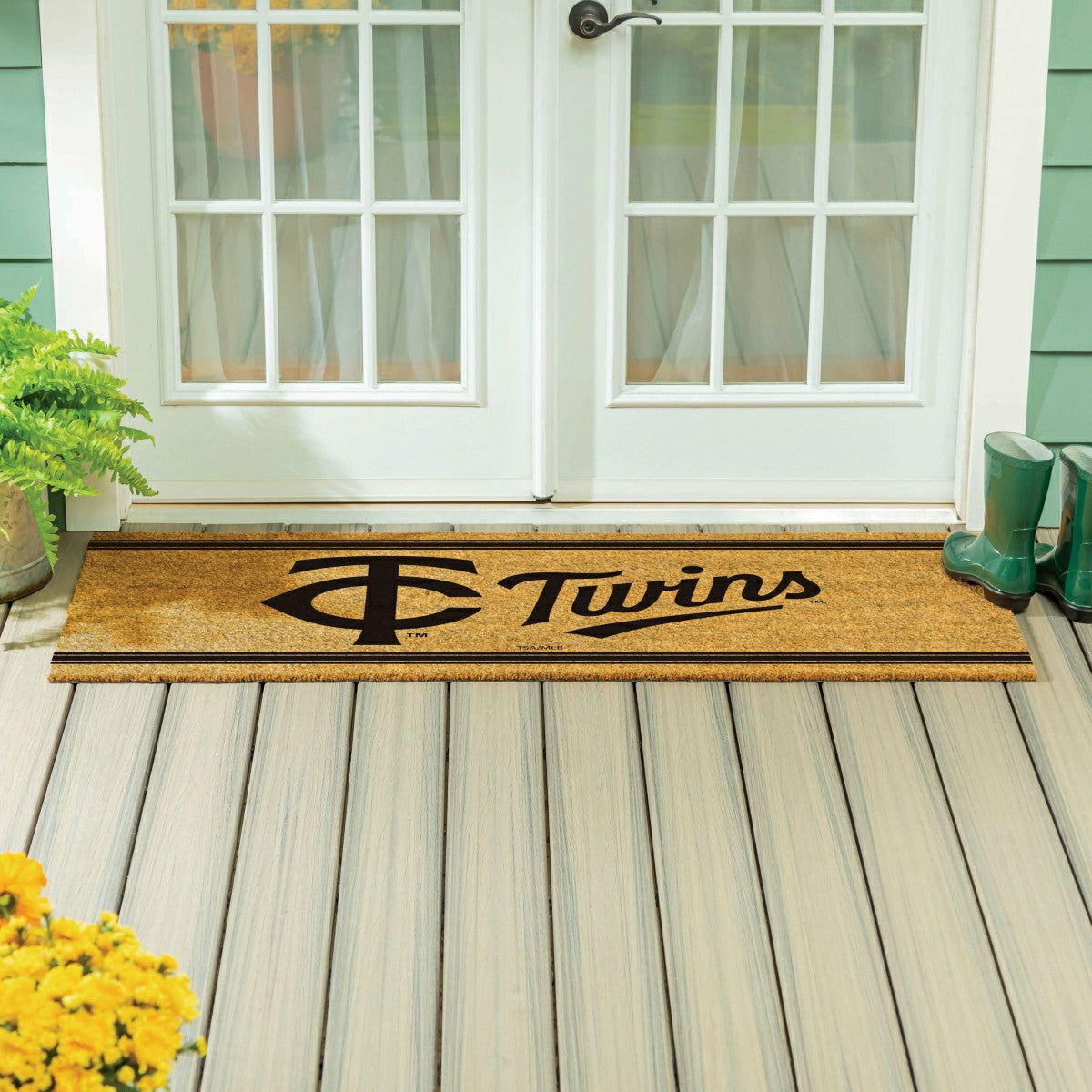 Minnesota Twins Extra Large One Color Coir Mat, 60"x24" - MLB
