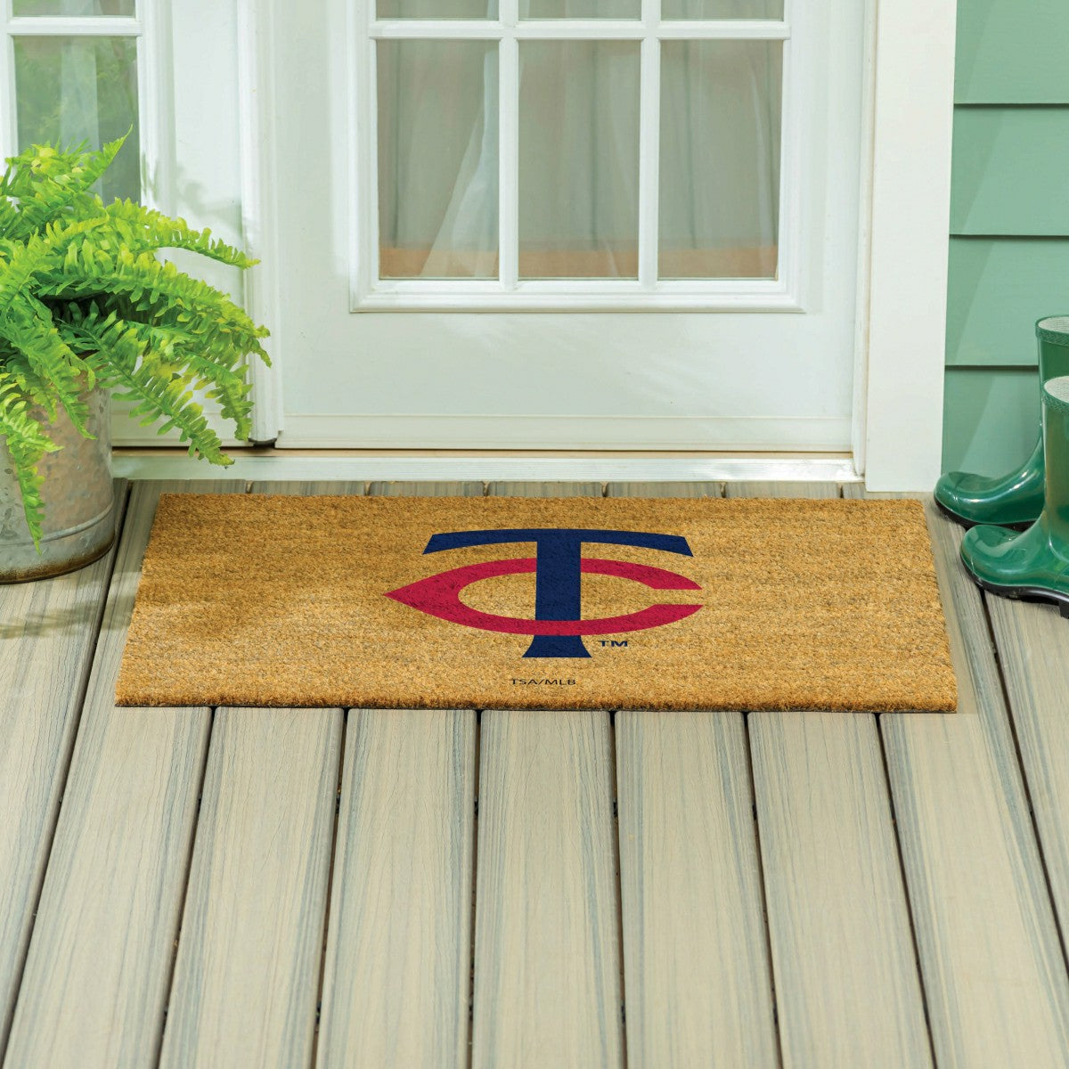 Minnesota Twins Large Full Color Coir Mat, 36"x24" - MLB
