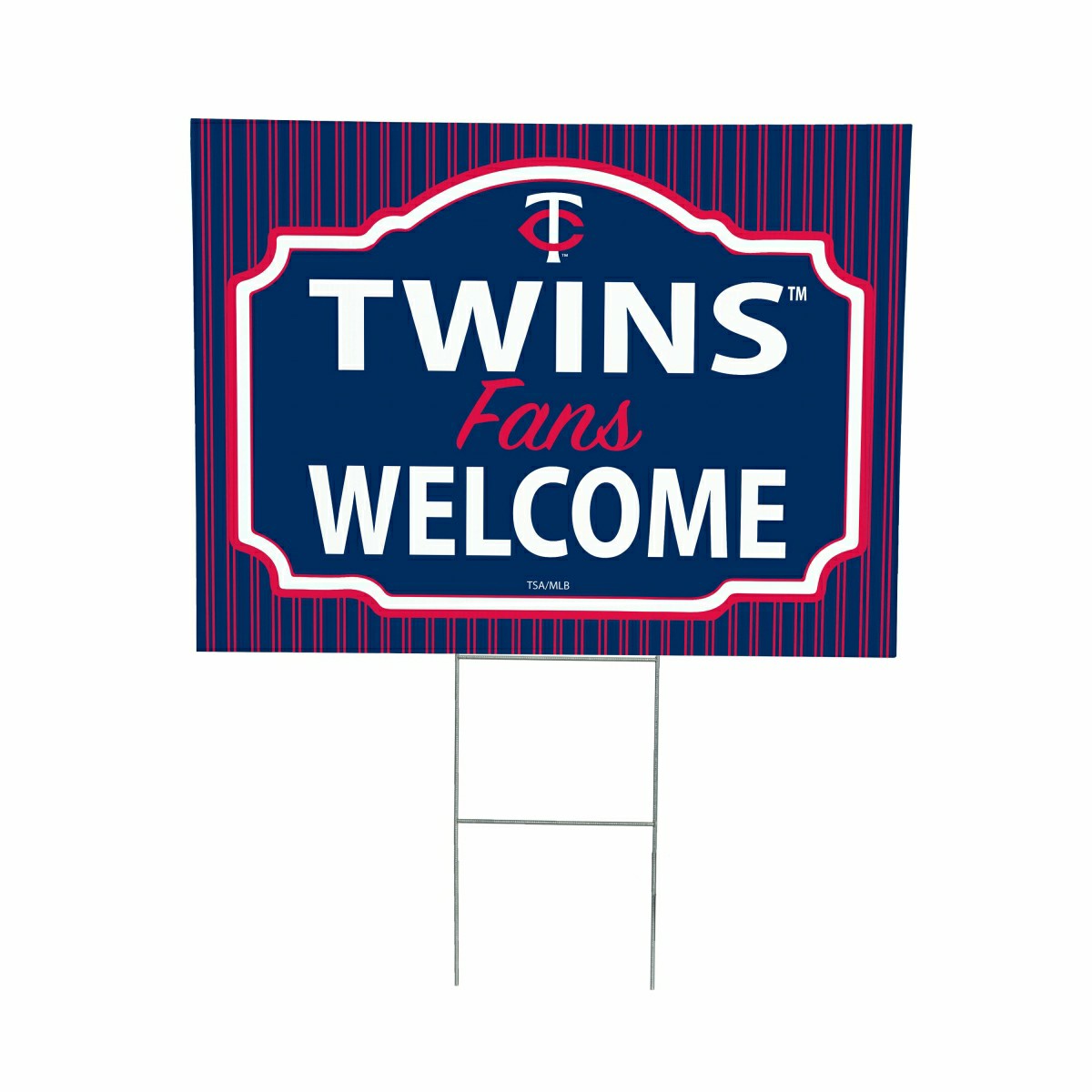 Minnesota Twins Coroplast Yard Sign, "Fans Welcome" - MLB Home