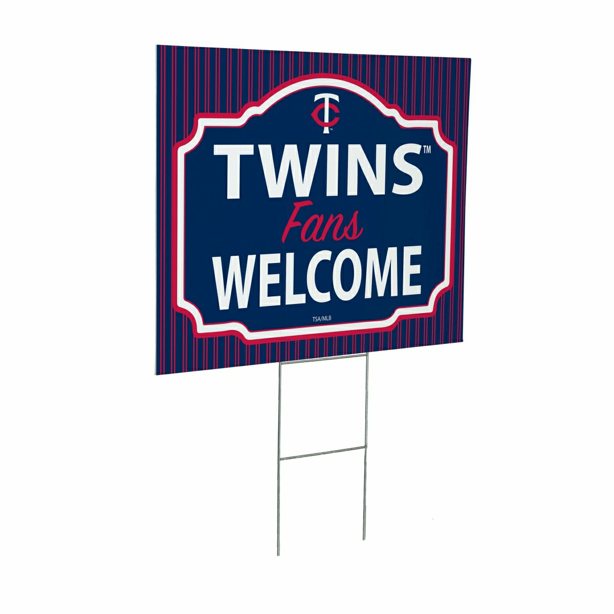 Minnesota Twins Coroplast Yard Sign, "Fans Welcome" - MLB Home