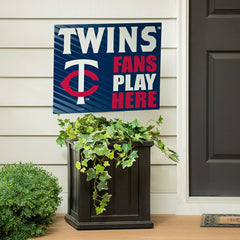 Minnesota Twins Coroplast Yard Sign "Fans Play Here" - MLB Home