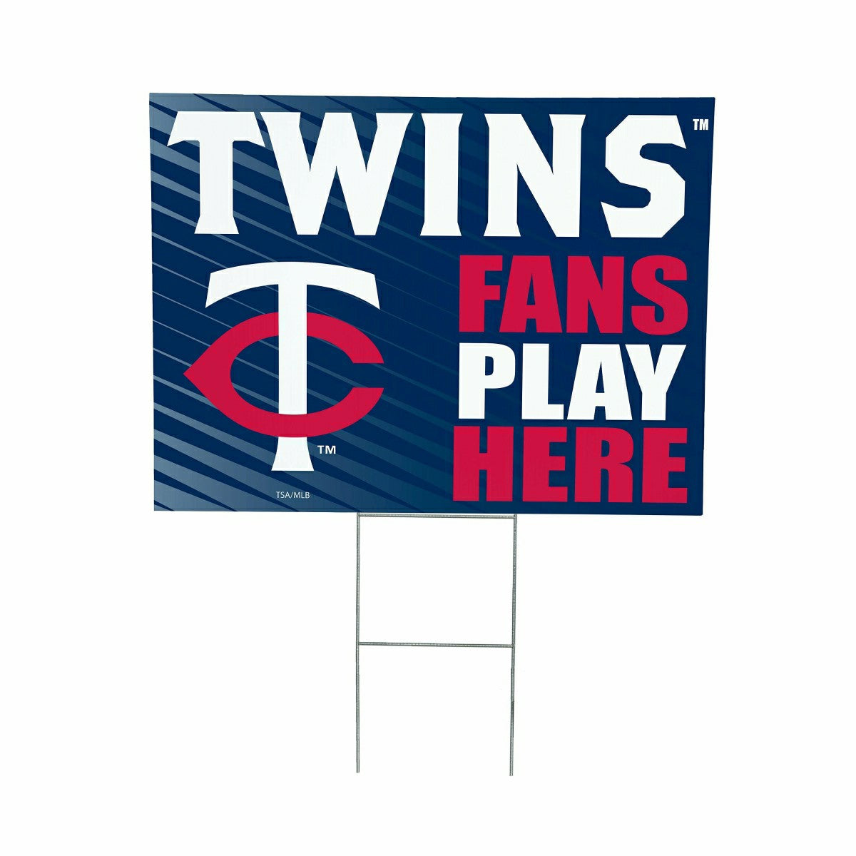Minnesota Twins Coroplast Yard Sign "Fans Play Here" - MLB Home