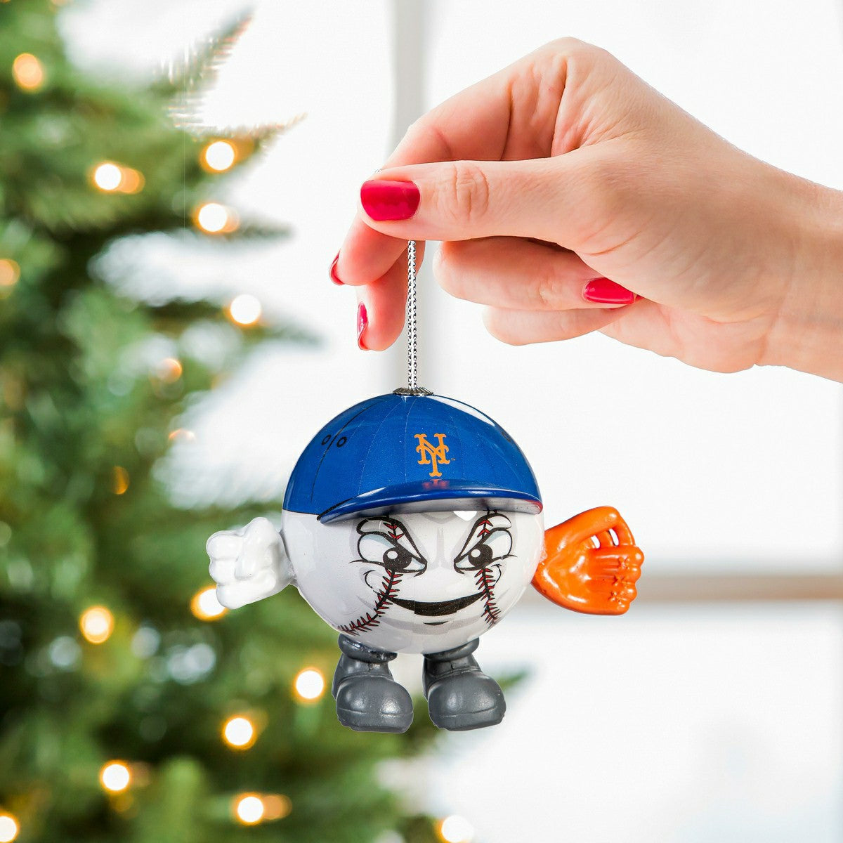 New York Mets Ball Head Ornament - MLB Home