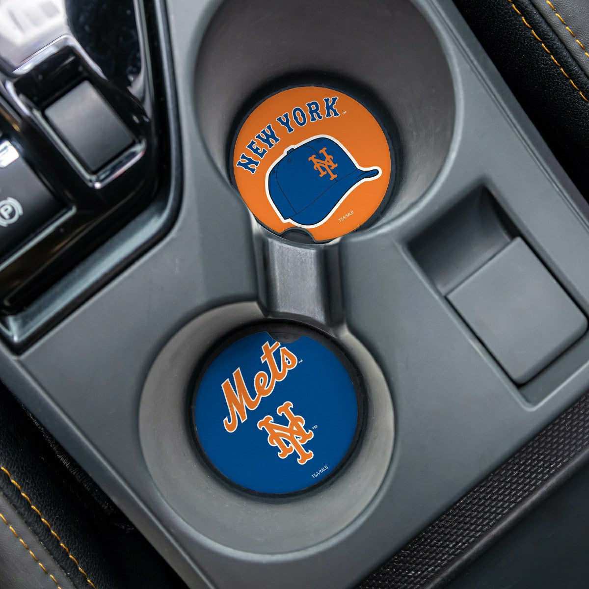 New York Mets Car Coaster Set, 2pc - MLB Home