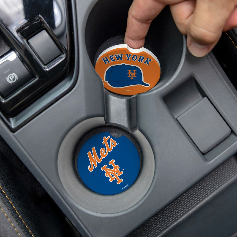 New York Mets Car Coaster Set, 2pc - MLB Home