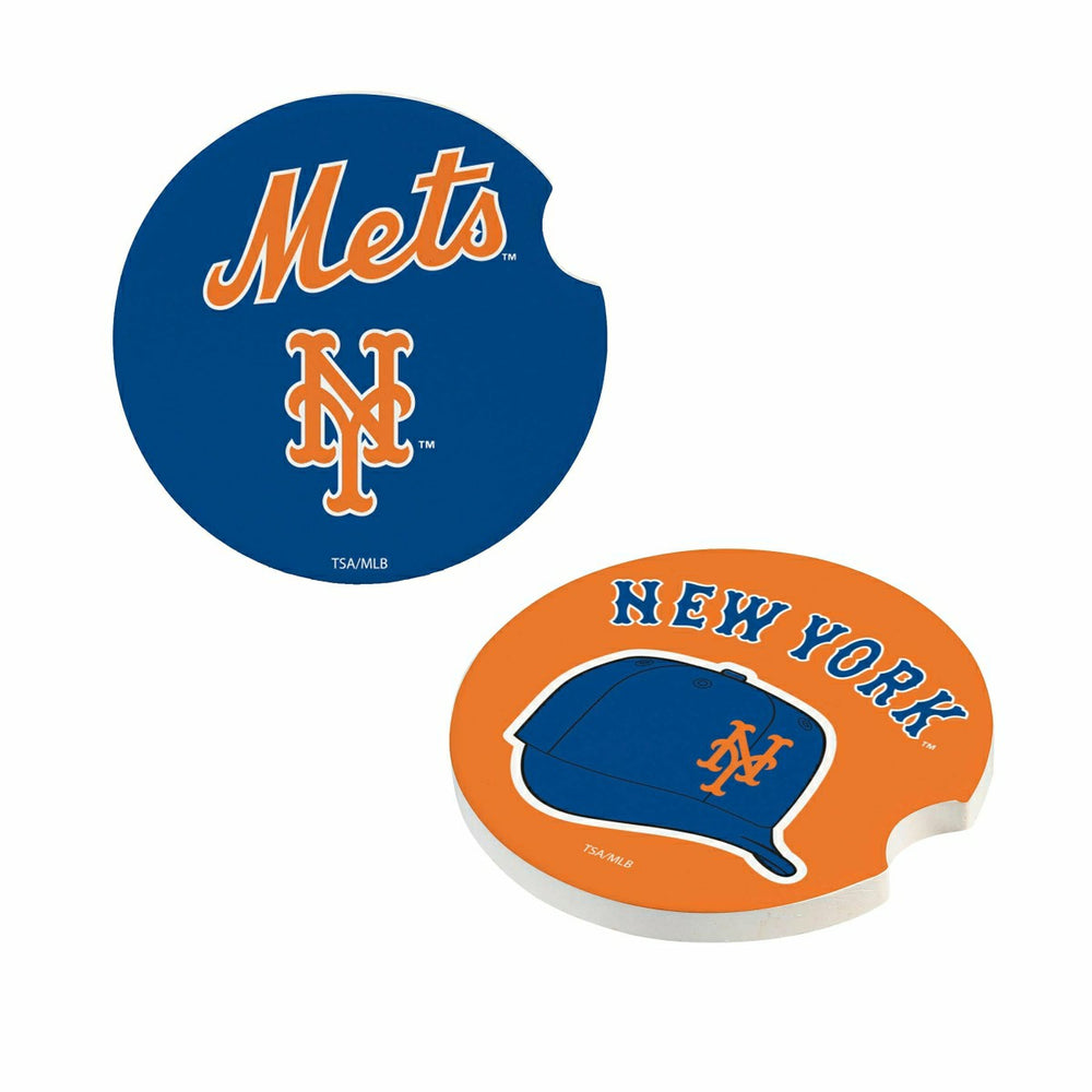 New York Mets Car Coaster Set, 2pc - MLB Home