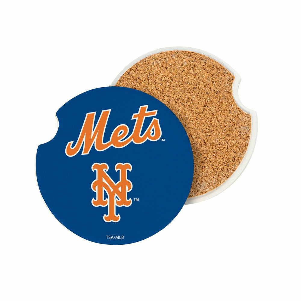 New York Mets Car Coaster Set, 2pc - MLB Home